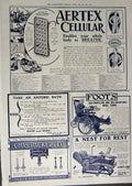 Old Antique Print 1912 Advertisement Aertex Clothing Jeweller Foot Chair 20th