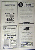 Old Antique Print 1912 Advertisement Daimler Car Talbot Allenbury'S Food 20th