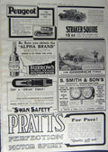 Old Antique Print 1912 Advertisement Pratts Peugeot Burrows Water Smith 20th