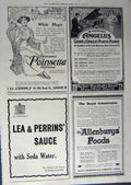 Old Antique Print 1912 Advertisement Junora Wright'S Allenburys Perrins 20th