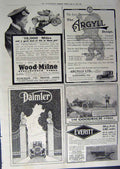 Old Antique Print 1912 Advertisement Wolseley Autocars Daimler Everitt 20th