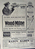 Original Old Antique Print 1912 Advertisement Holiday Switzerland Tyres Odonto