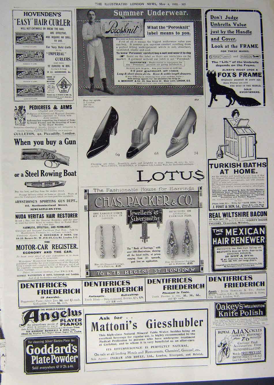 Antique Old Print 1912 Advertisement Continental Tyres Lotus Polish Cycle 20th