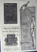 Antique Old Print 1912 Advertisement Clothing Benson'S Watch Perrier Bags 20th
