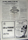 Old Antique Print 1912 Advertisement Scrubb'S Ammonia Lea Perrins F.I.P 20th