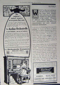 Original Old Antique Print 1912 Advertisement Binoculars Whisky Veritor Piano