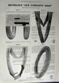 Antique Old Print 1912 Advertisement Whisky Horlick'S Michelins Tyres Car 20th