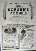 Antique Old Print 1912 Advertisement Lotus Boot Polish Allenburys Colgate 20th