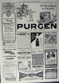 Old Antique Print 1912 Advertisement Dunlop Tyres Car Purgen Binoculars 20th