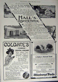 Antique Old Print 1912 Advertisement Collars Lotus Foot Colgate Allenbury 20th