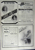 Antique Old Print 1912 Advertisement Talbot Car Austin Pears Mellins Food 20th