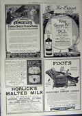 Old Antique Print 1912 Advertisement Diamonds Hair Oil Horlick'S Whisky 20th