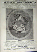 Old Antique Print 1912 Advertisement Fry'S Cocoa Junora Eno'S Fruit Salt 20th