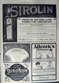 Antique Old Print 1912 Advertisement Dunlop Car Tyres Sirolin Whisky Pill 20th