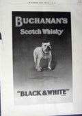 Old Print Ref.951 1912 Advertisement Buchanans Scotch Whisky Black White