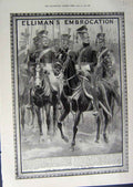 Old Antique Print 1912 Advertisement Elliman'S Embrocation Horses Slough 20th