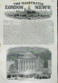 Original Old Antique Print 1855 Illumination Montreal Celebrate Fall Sebastopol