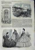 Old Antique Print 1858 Paris Fashion St. James'S Hall Deep River Ottawa 19th