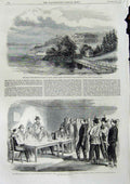 Old Antique Print 1860 Prince Wales America Charlotte Edward Sicily War 19th