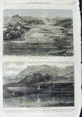 Old Antique Print 1864 Edward William Watkin Government House New Zealand 19th