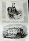 Original Old Antique Print 1864 Rutherford Alcock Japan Japanese Party Meals