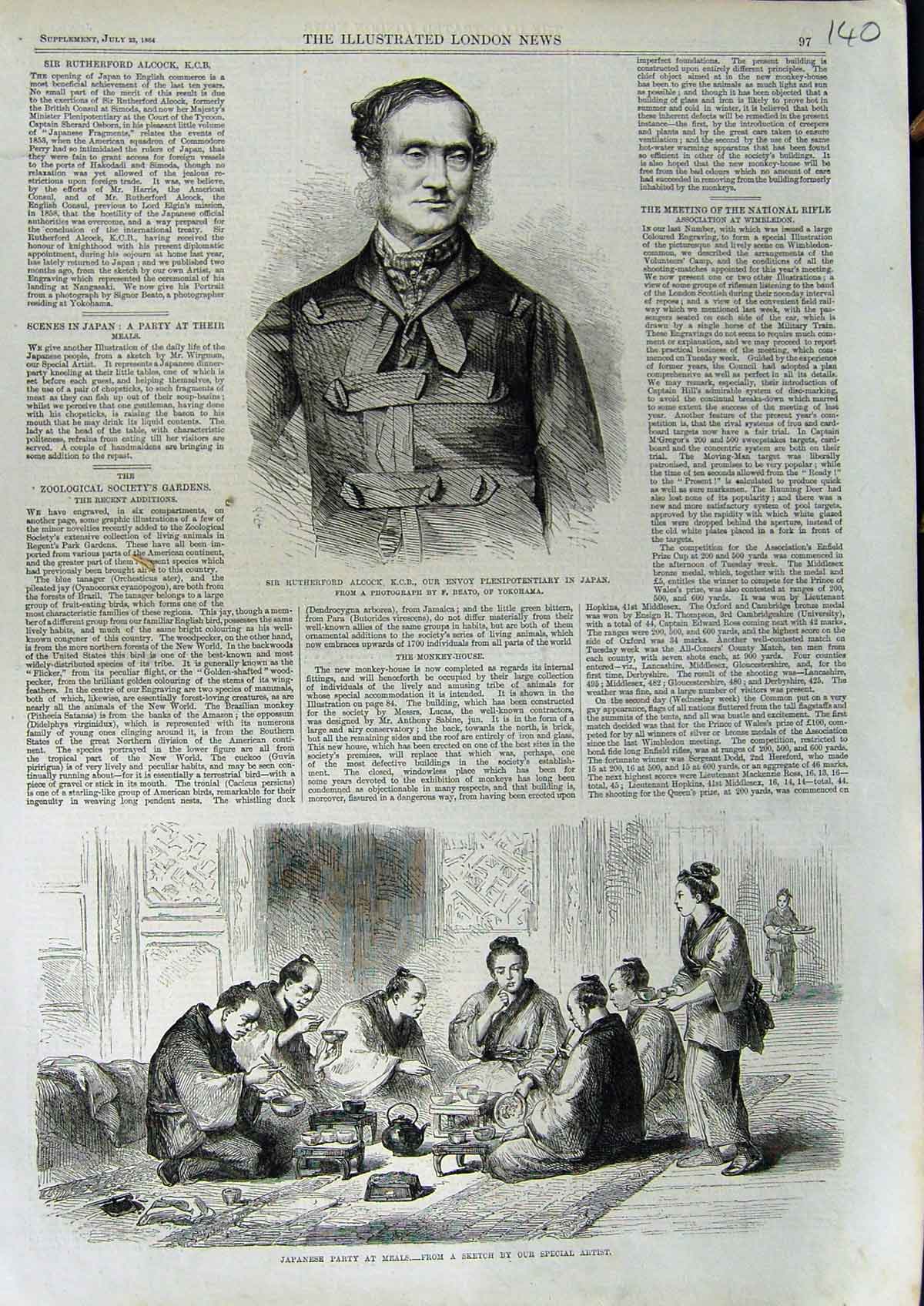 Original Old Antique Print 1868 Christmas Children Grumpy Men Eggs Snow 19th