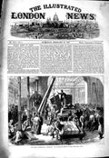 Original Old Antique Print 1867 Paris International Exhibition Locomotive Crane
