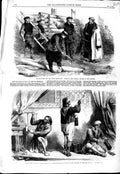 Original Old Antique Print 1867 Paris Exhibition Building Russian Village Tunis