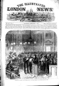 Original Old Antique Print 1867 Distribution Relief Mansion House Poor People