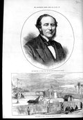 Original Old Antique Print 1875 Ball Chancellor Ireland Transit Venus Honolulu