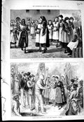 Original Old Antique Print 1875 Masonic Girls Battersea-Rise Boyton Boulogne