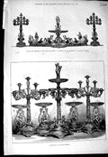 Old Antique Print 1875 Testimonial Julius Benedict Wedding Gift Edinburgh 19th
