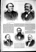 Original Old Antique Print Osborn Verdi Patterson Borden Thomas Waldeck 1875