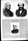 Original Old Antique Print 1875 Pickersgill Marsden Mayor Leeds Thomas Wright