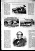 Old Antique Print Remusat French Statesman 1875 Transit Venus Observatory 19th