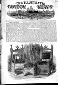 Original Old Antique Print Empress Mother Russian Coronation Thrones 1856 19th