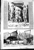 Original Old Antique Print 1856 Mantegna Gallery Virgin Child Scriptural Musuem