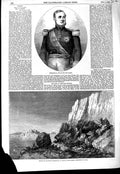 Old Antique Print 1856 King Sicilles Ferdinand Earthquake Puzzuoli Naples 19th