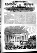 Original Old Antique Print 1856 Political Prisoners Grand Criminal Court Naples