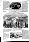 Old Antique Print 1856 Castle Roumili Hissar Graves Admiral Boxer Sultan 19th