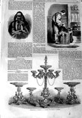 Original Old Antique Print 1864 Alderman Liverpool Kaffir Witch Doctor Barber