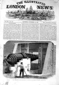 Antique Print *3121 1864 Steel Embrasure Fortifications Cronstadt Millwall