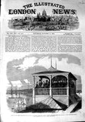 Original Old Antique Print 1864 Prince Wales Sweden Stockholm Mosebacke Gardens