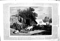 Old Antique Print 1864 View Stackyard Farm Animals Barn Liber Studiorum 19th