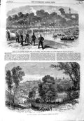 Original Old Antique Print 1864 War America Petersburg Virginia Roodee Dee Army