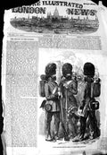 Original Old Antique Print 1856 Guards Crimea War Goat Siers Uniforms Victorian