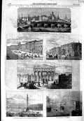 Old Antique Print 1856 Moscow Kremlin Winter Palace Petersburg Alexander 19th