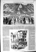 Old Antique Print 1852 Houses Paul'S Churchyard Ship Prince Regent Cork 19th
