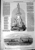 Old Antique Print 1847 Ganges River Steamer Boat Testimonial Jenny Lind 19th
