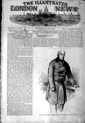Original Old Antique Print 1854 Portrait Earl Aberdeen House Lords Victorian